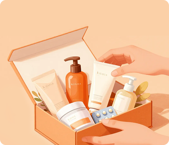 Avakaaya personal care package illustration